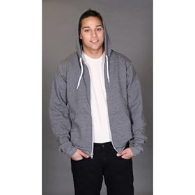 Buy American Apparel Salt and Pepper Zip Hoodie - Available in Many Colors! by American Apparel