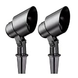 Intermatic LT90002T Malibu 2-Pack Low Voltage 10-Watt Halogen Floodlight, plus 50-Feet Cable and 44-Watt Power Pack/Timer, Black