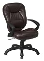 Deluxe Oversized Faux Leather Task Chair with Arms