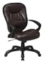 Deluxe Oversized Faux Leather Task Chair with Arms