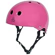 Triple 8 Brainsaver Glossy Helmet with Standard Liner (Hot Pink Gloss, Medium)