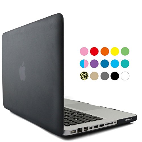 iBenzer 2 in 1 Black Soft-Touch Plastic Hard Case Cover and Keyboard Cover for Macbook Pro 13 inch 13