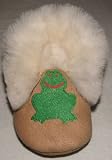 Tibet PLATEAU soft sole infant leather baby shoes BOOTIES with FLEECE frog