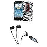 EMPIRE Black and White Zebra Stripes Rubberized Design Hard Case Cover + St ....