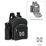 Mississippi State Bulldogs NCAA Sorrento Insulated Picnic Backpack (Black/Grey)