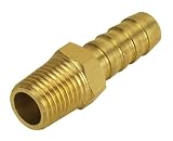 Derale 98100 1/4 NPT Male x 3/8 Straight Hose Barb Fitting