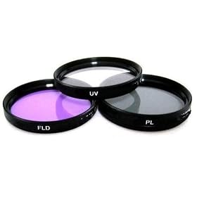 Saveon High Resolution 52mm 3-piece Filter Set (Uv, Fluorescent, Polarizer) + Cleaning Kit for The Nikon D3100, D7000 Digital SLR Camera