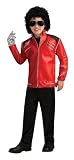 Michael Jackson Costume, Child's Deluxe Beat It Red Zipper Jacket Costume
