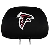 NFL Atlanta Falcons Logo Car Seat Head Rest Covers, Pair