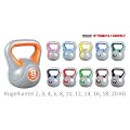 TrainHard Gymnastik Kettlebell Kugelhantel Vinyl Handgewicht 2 bis 20 KG