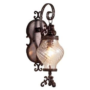 Eurofase 17448-017 Prefect 1-Light Small Wall Sconce, Ancient Rust with Gold Accent by Eurofase