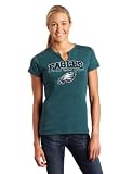 NFL Women's Philadelphia Eagles Champion Swagger II Short Sleeve Split Crew Neck Heather Tee