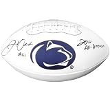 Penn State Nittany Lions #91 Jared Odrick Autographed Full Size Logo Football