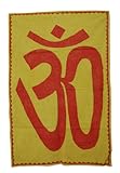 IMAGE OF Cotton Patch Work Om Wall Hanging Tapestry