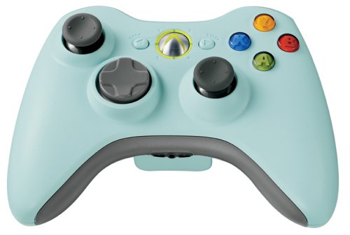 Xbox 360 Light Blue Wireless Controller (Xbox 360)