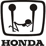 Honda Threesome vinyl decal sticker, Black 