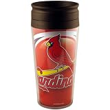 MLB Baseball Team Logo Vortex 16 Ounce Acrylic Travel Tumbler Glass - St. Louis Cardinals