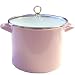 Calypso Basics 8-Quart Stockpot with Glass Lid,Pink