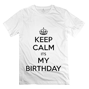 Funny Keep Calm Its Birthday Men T-Shirt - Crew Neck T Shirts