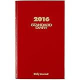 AT-A-GLANCE Standard Diary 2016, Daily Diary, 7.69 x 12.12 Inches, Red (SD37713)