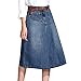 East Castle Women's High Waist Denim Skirt W-299