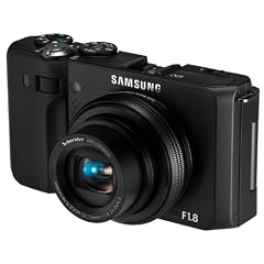 Samsung EX1 Digitalkamera  (24 mm Ultraweitwinkel, 10 Megapixel, Lichtstarkes F1,8-Objektiv, Schwenkbares 7,62 cm AMOLED-Display) schwarz