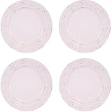 Imperio White Stoneware Collection - Set of 4 - 11 Inch Dinner Plates by Caldo-Freddo