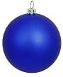 Matte Midnight Blue Commercial Shatterproof Christmas Ball Ornament 3.25" (80mm)