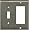 SATIN NICKEL Switchplates Outlet Covers, Rocker, GFCI 1 Toggle/Decora