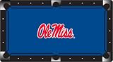 Ole Miss Rebels College Wool Billiard Table Cloth by Hainsworth