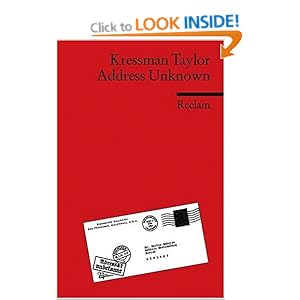 Address Unknown: Amazon.co.uk: Kressmann Taylor, Susanne ...