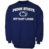 adidas Penn State Nittany Lions Navy Blue Stacked Crew Sweatshirt
