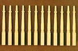 Dollhouse Miniature Set of 12 Wood Balusters