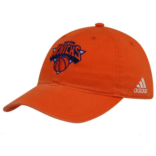 NBA adidas New York Knicks Orange Basic Logo Slouch Adjustable Hat