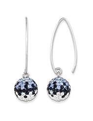 Sterling Silver Swarovski Elements Chapel Hill Spirit Ball Earrings