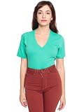 American Apparel Unisex Fine Jersey Short Sleeve V-Neck