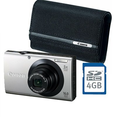 cyber monday price Canon A3400Is Silver Bundle