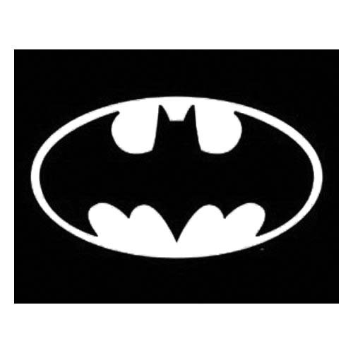  BATMAN New LOGO Vinyl STICKER / DECAL For Cars,Trucks,Notebooks,Etc. 4.5" WHITE