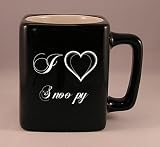 Laser Engraved Coffee Mug with I Love Snoopy