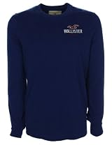 Hollister Mens Longsleeve Marine Blue Classic Logo