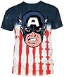 Captain America Patriot Tie-Dye Mens T-shirt