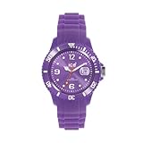 Ice-Watch Unisex Stone SS.LR.U.S.11 Purple Silicone Quartz Watch with Purple Dial