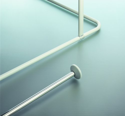Spirella 1032145 Vorhangstange MAGIC WHITE 60 cm (Deckenst&uuml;tze)
