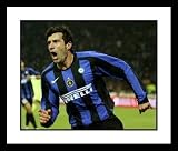 Luis Figo Inter Milan - Goal Celebration - Framed 8x10 Photograph