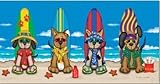 Surfer Dog Beach Towel
