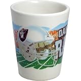 Oakland Raiders Helmet & Team Name Shot Glass