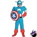 Search : Captain America - Captain America Deluxe Muscle Costume (Boy - Child Husky Large 10-12)