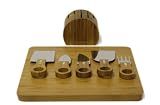 Mango Leaf 15502 Bamboo Cheese Set with Board