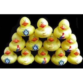 One Dozen (12) Hanukkah Rubber Duckys by