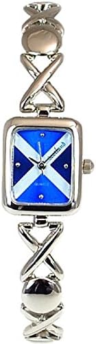 Boxx Scotland Scottish Flag Blue / White Dial Ladies Metal Bracelet Dress Watch
